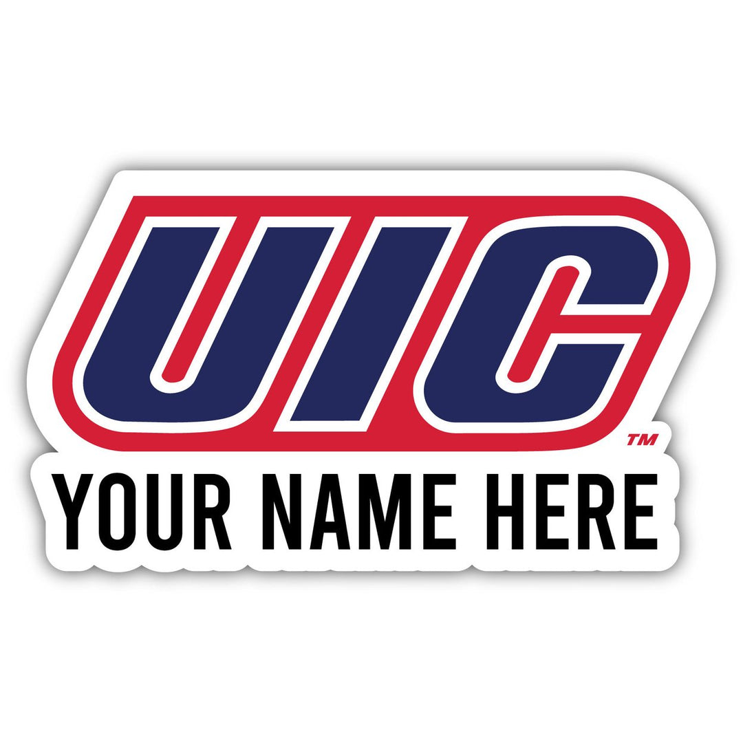 University of Illinois at Chicago Customizable Round Magnet Officially Licensed Collegiate Product Image 1