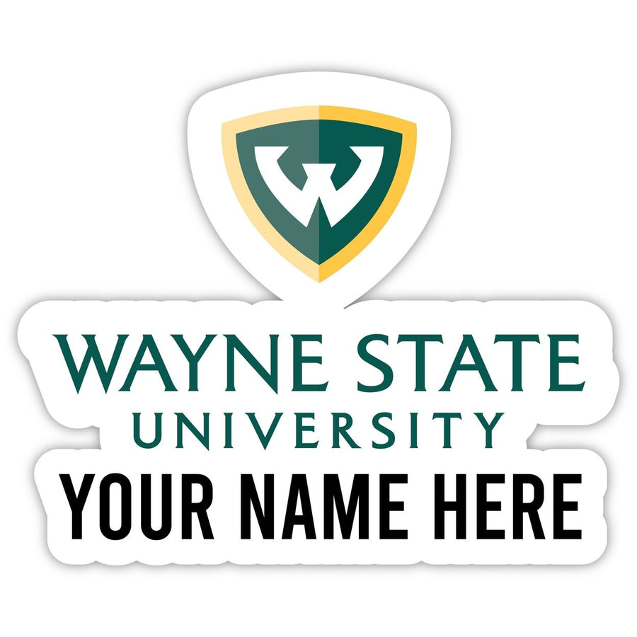 Wayne State Customizable Round Magnet Officially Licensed Collegiate Product Image 1