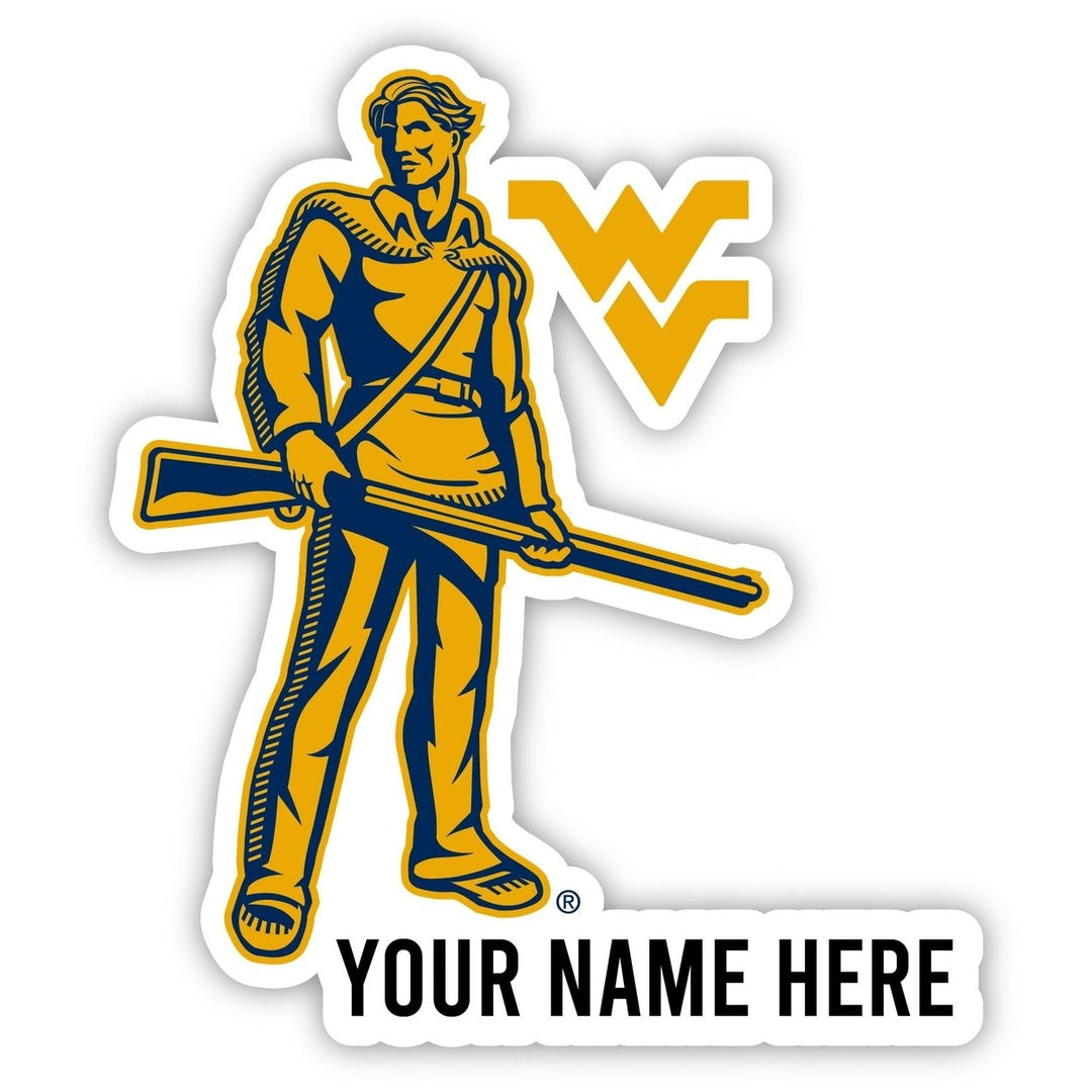 West Virginia Mountaineers Customizable Round Magnet Officially Licensed Collegiate Product Image 1