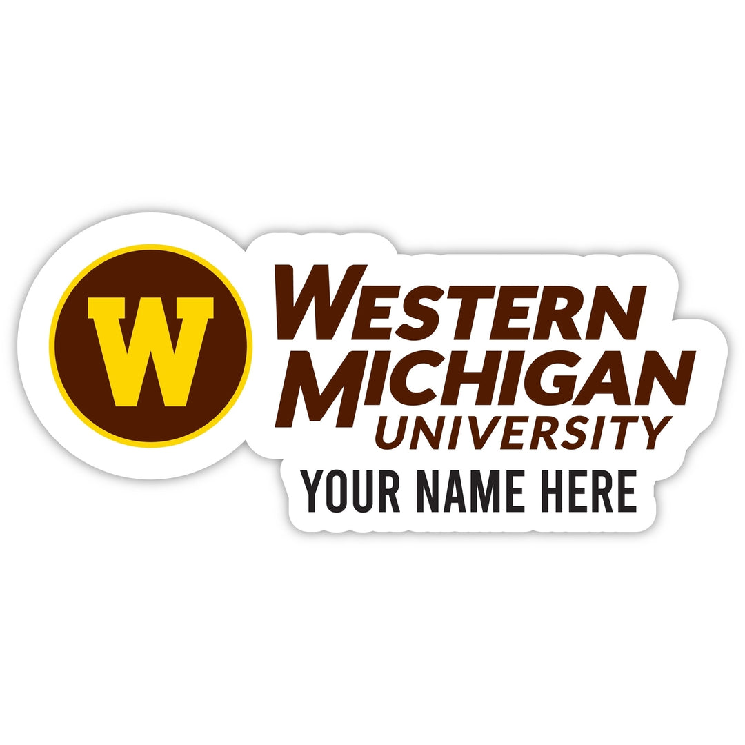 Western Michigan University Customizable Round Vinyl Decal Sticker Officially Licensed Collegiate Product Image 1