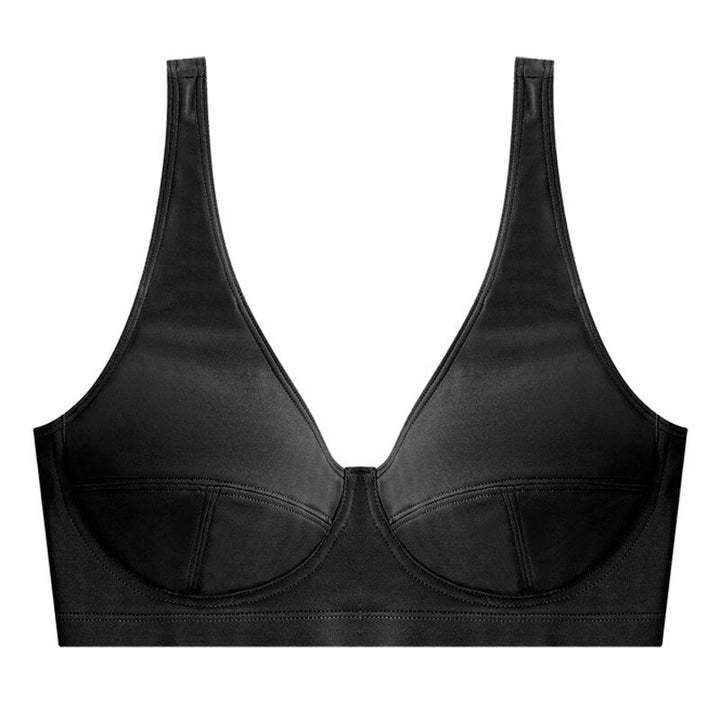 Women Fashion Bras for Underwear Lingerie Add Pad Bra Open Back Bralette Deep U Brassiere Wireless Comfort Sports Image 7