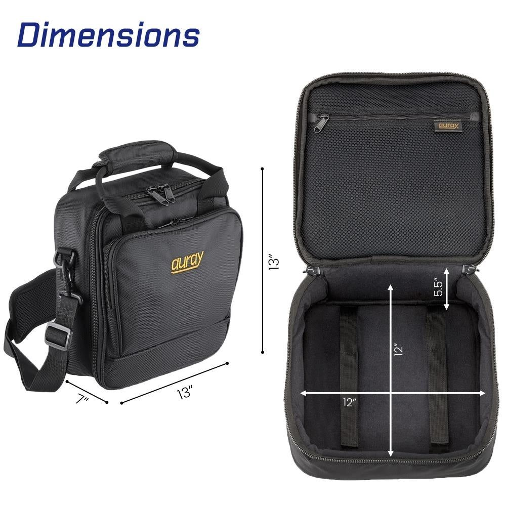 Padded Mixer Bag Gear Protector with Removable Strap and Carry Handles Fits Up to 12x12" Mixers or Gears Image 2