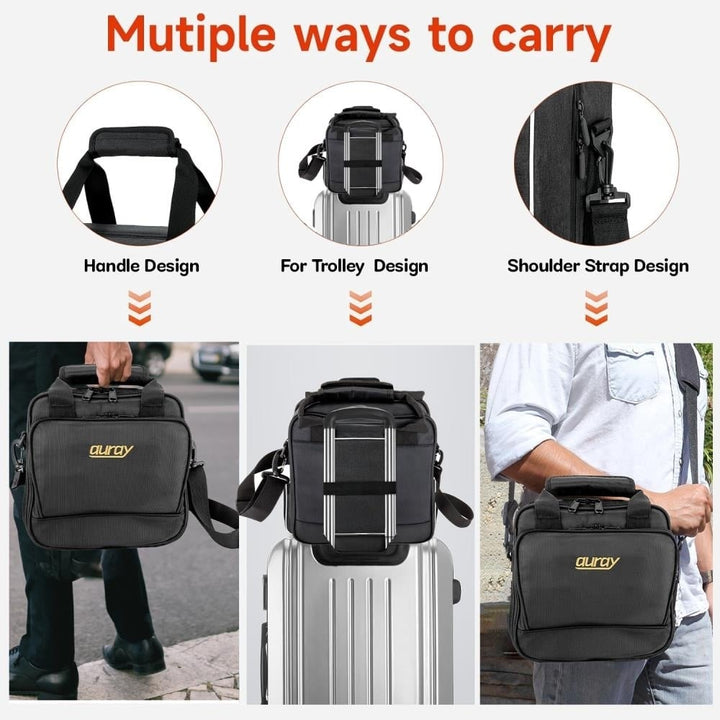 Padded Mixer Bag Gear Protector with Removable Strap and Carry Handles Fits Up to 18x18" Mixers or Gears Image 4