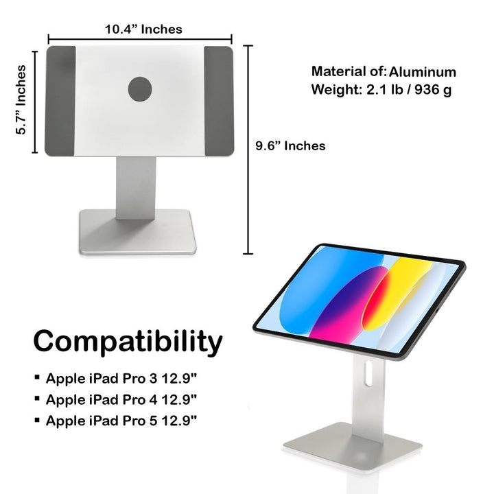 Gabor Magnetic Tablet Stand for iPad Pro 12.9 Inch Adjustable Holder Aluminum Image 9