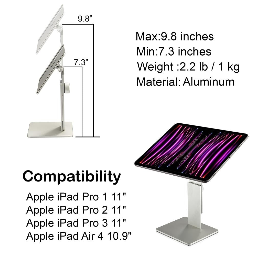 Gabor Adjustable Magnetic Tablet Stand for iPad Pro 11 inch Air 4 Rubber Base Image 9