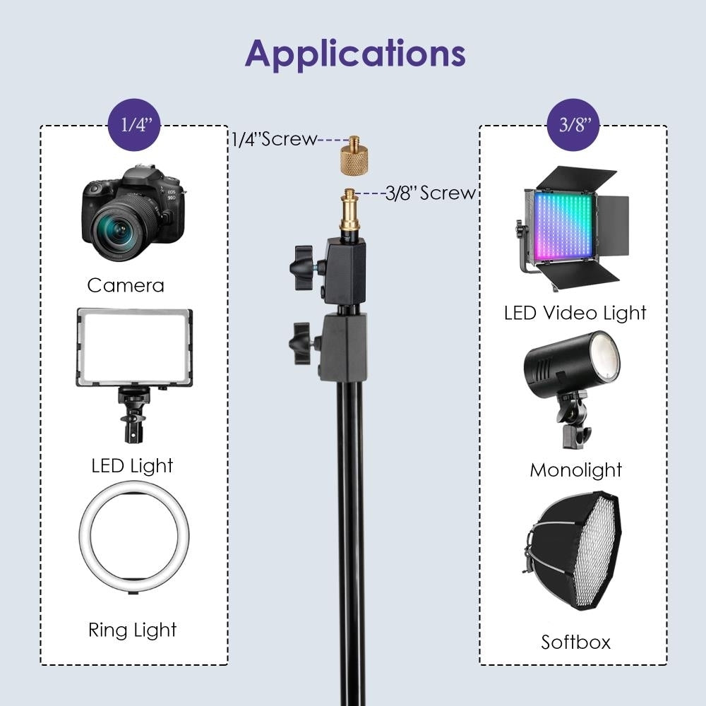 Impact Interlocking Air Cushioned 9ft Aluminum Light Stand for Photography Tripod Image 4