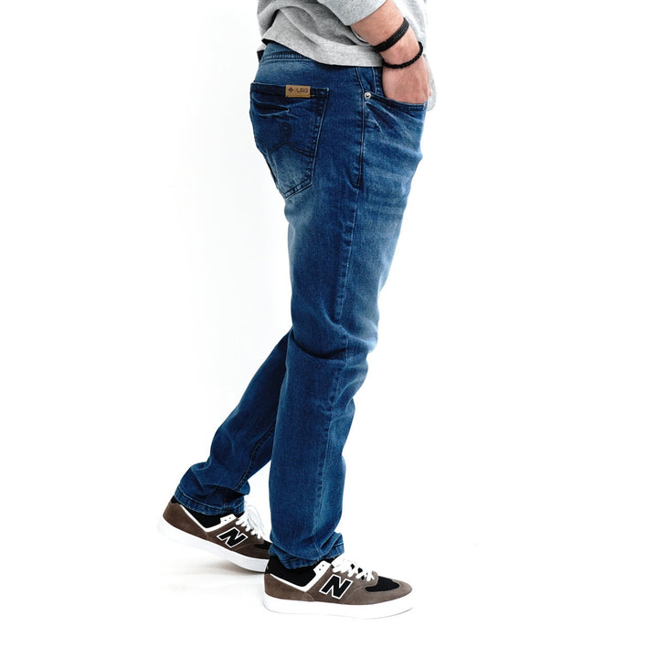 LRG Mens Slim Straight Jeans Comfortable Stretch Denim Casual Wear Size Regular Image 8