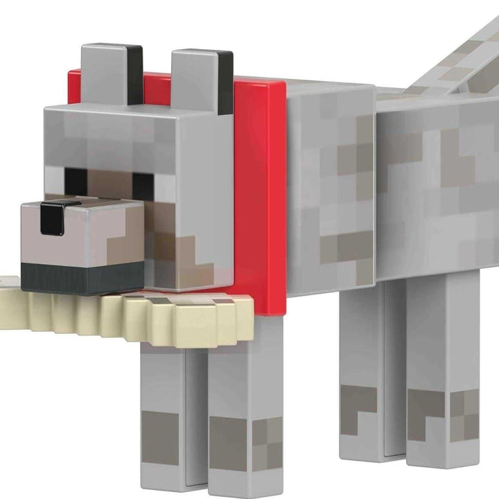 Mattel Minecraft Diamond Level Wolf Action Figure and Die-Cast Accessories Collectible Toy Inspired by Video Game 5.5 Image 6