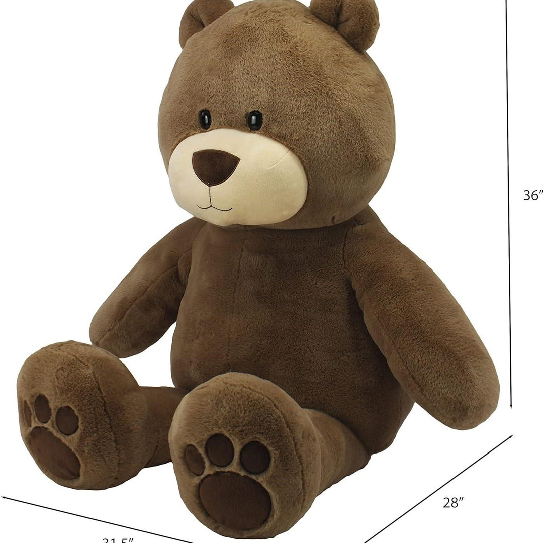 Sqoosh2Poof 54" Giant Brown Bear Plush Stuffed Animal with Interactive Surprise Image 2