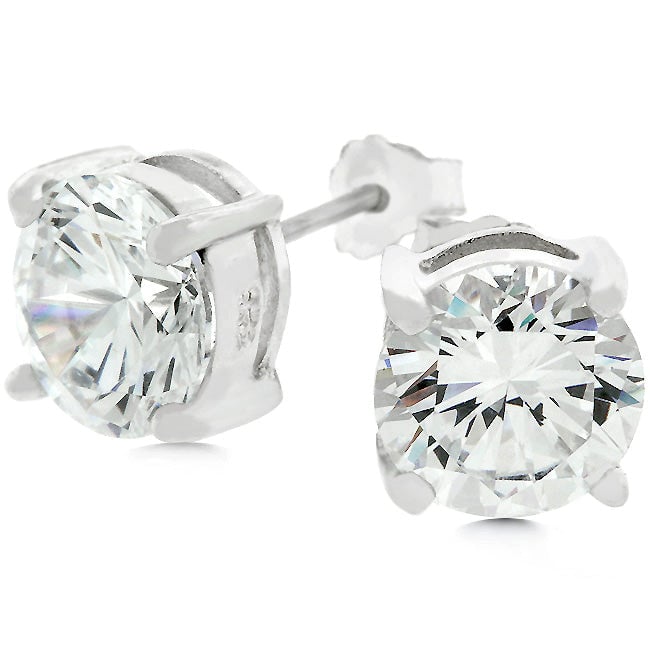 Dg Silver Delights .925 Sterling Silver Brooke Stud Earrings Image 1