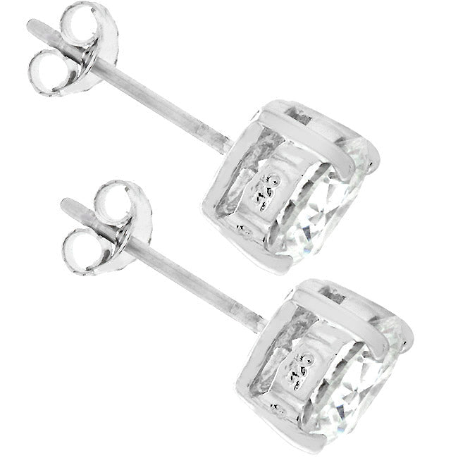 Dg Silver Delights .925 Sterling Silver Penelope Stud Earrings Image 2