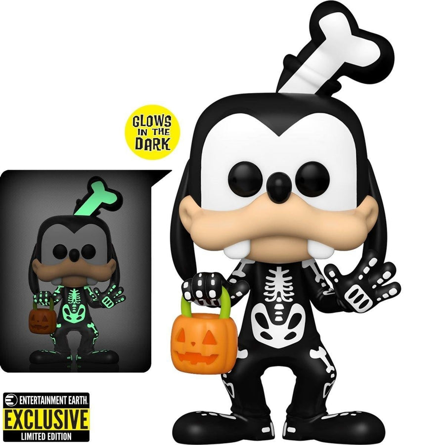 Funko Skeleton Goofy Glow-in-Dark Disney Figure Entertainment Earth Exclusive Image 1