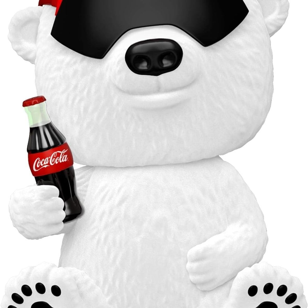 Funko Pop 90s Coca-Cola Retro Polar Bear Flocked Ad Icon Holiday Figure Image 1