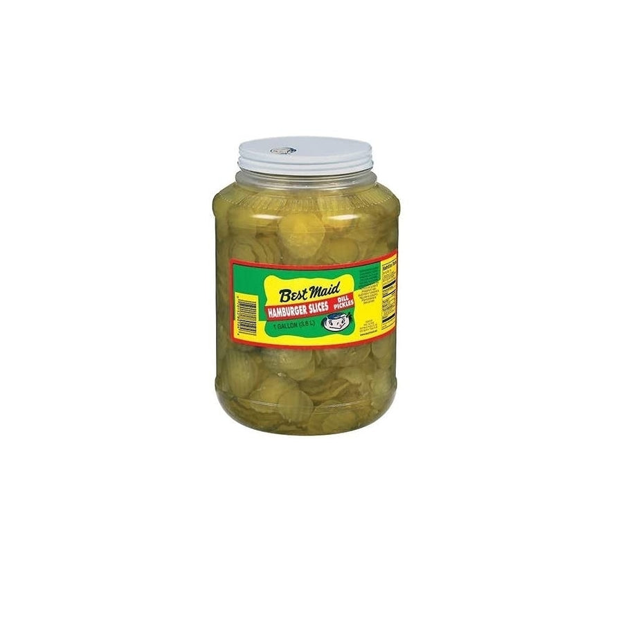 Best Maid Hamburger Sliced Pickles 128 Ounce Image 1