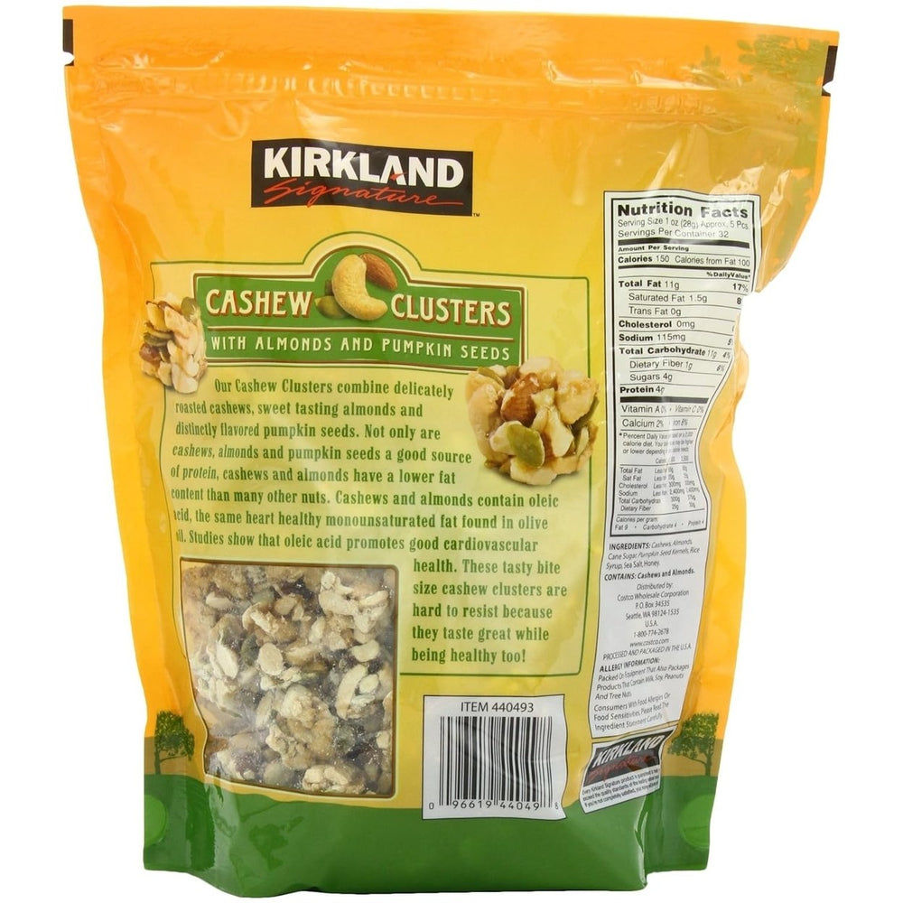 Kirkland Signature Cashew Clusters 2 Pounds Image 2