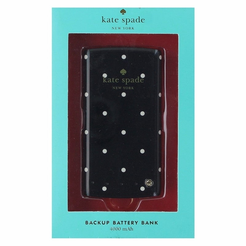 Kate Spade York Universal 4000mAh Backup Battery Bank - Black / White Dots Image 1