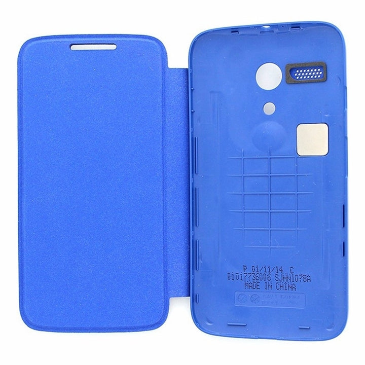 Motorola Flip Shell Case for Moto G Blue Image 2