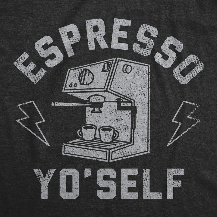 Womens Funny T Shirts Espresso Yo Self Sarcastic Caffeine Lovers Graphic Tee For Ladies Image 2