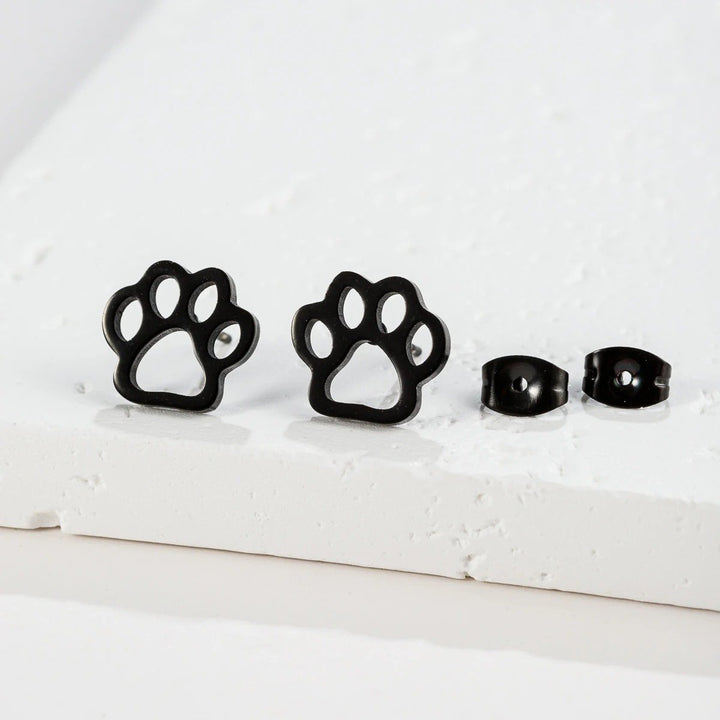 Cat Dog Paw Print Fashion Stud Earrings Image 9