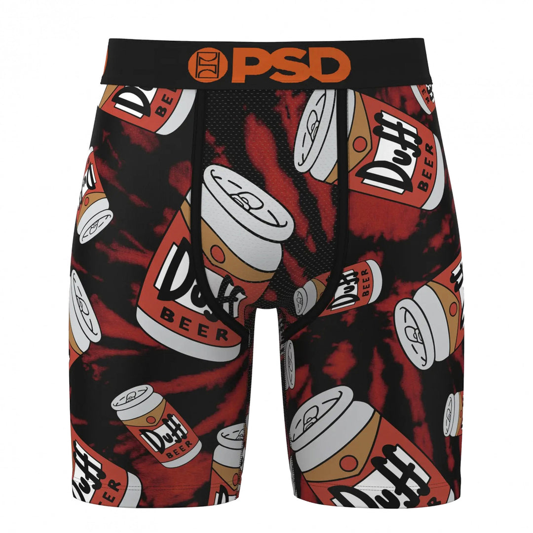 The Simpsons Duff Beer Tie-Dye PSD Boxer Briefs Image 1