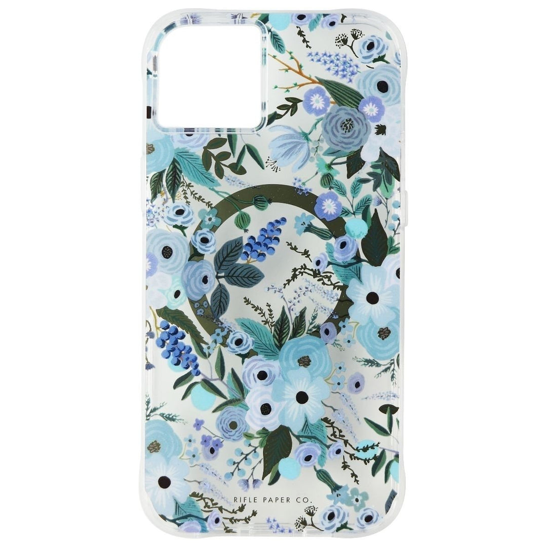 Rifle Paper Co. Series Case for MagSafe for iPhone 14 Plus - Garden Party Blue Image 2