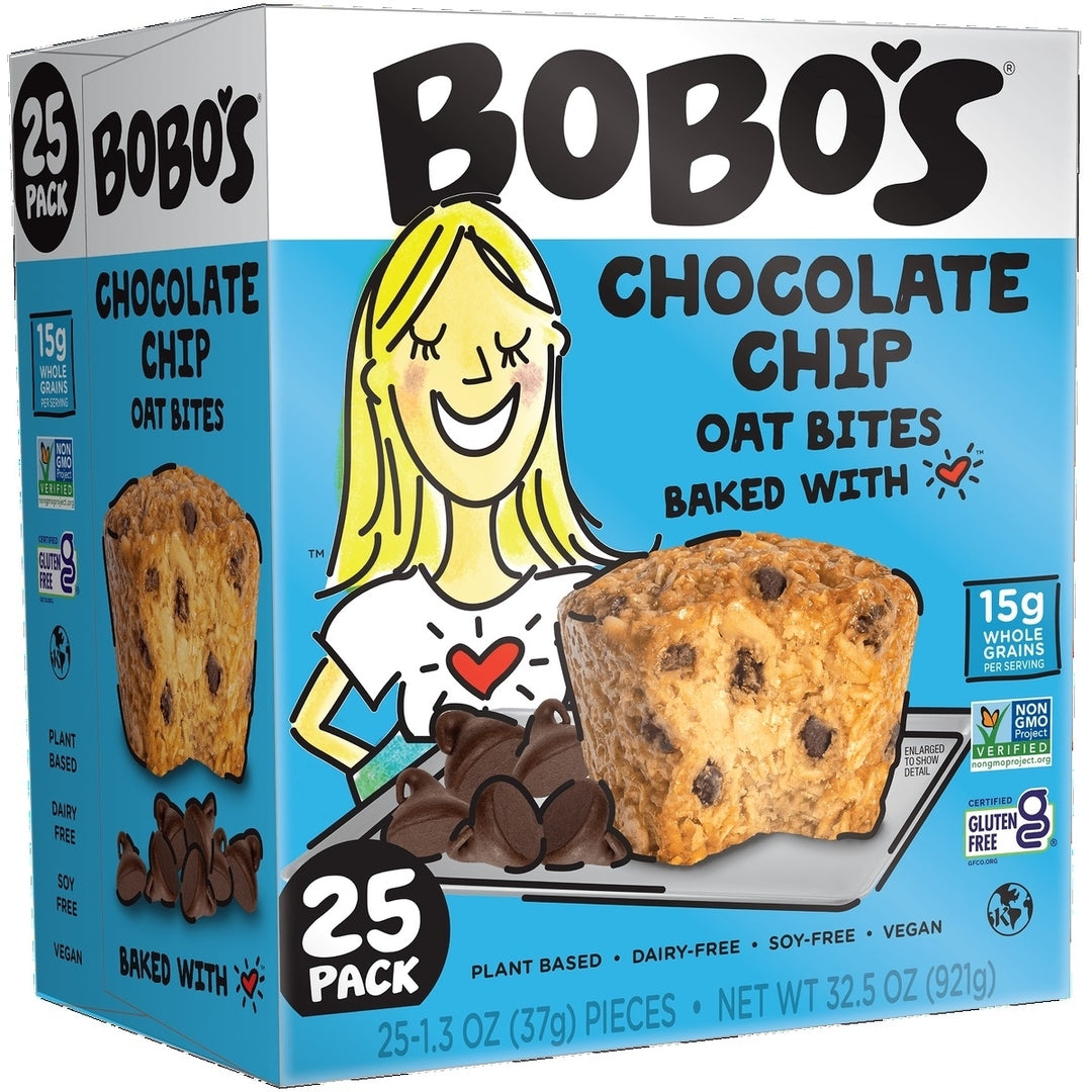 Bobo s Oat Bites Chocolate Chip 1.3 Ounce (Pack of 25) Image 1