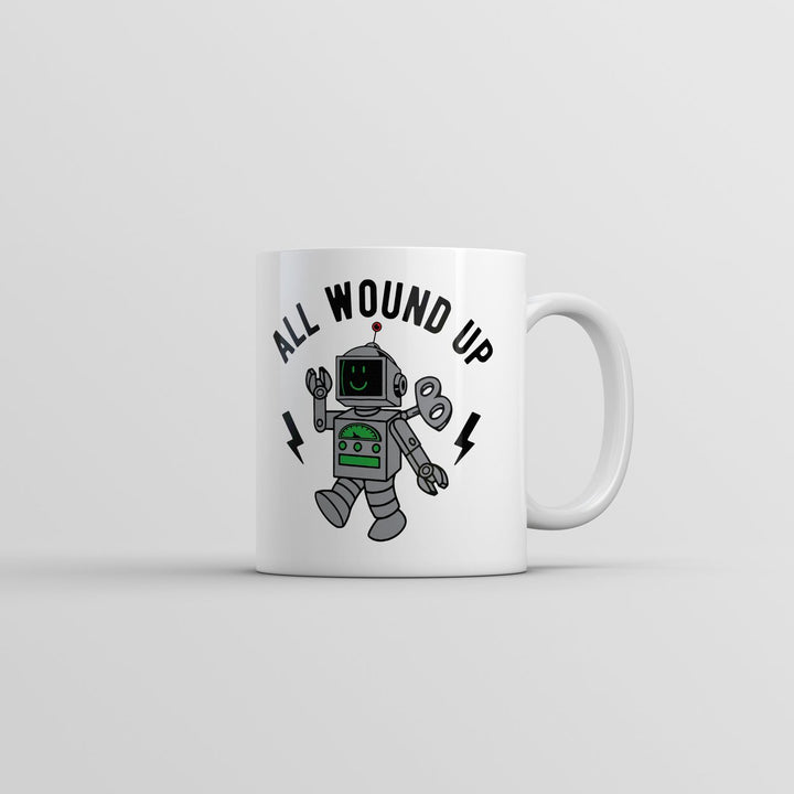 All Wound Up Mug Funny Sarcastic Toy Graphic Novelty Coffee Cup-11oz Image 1