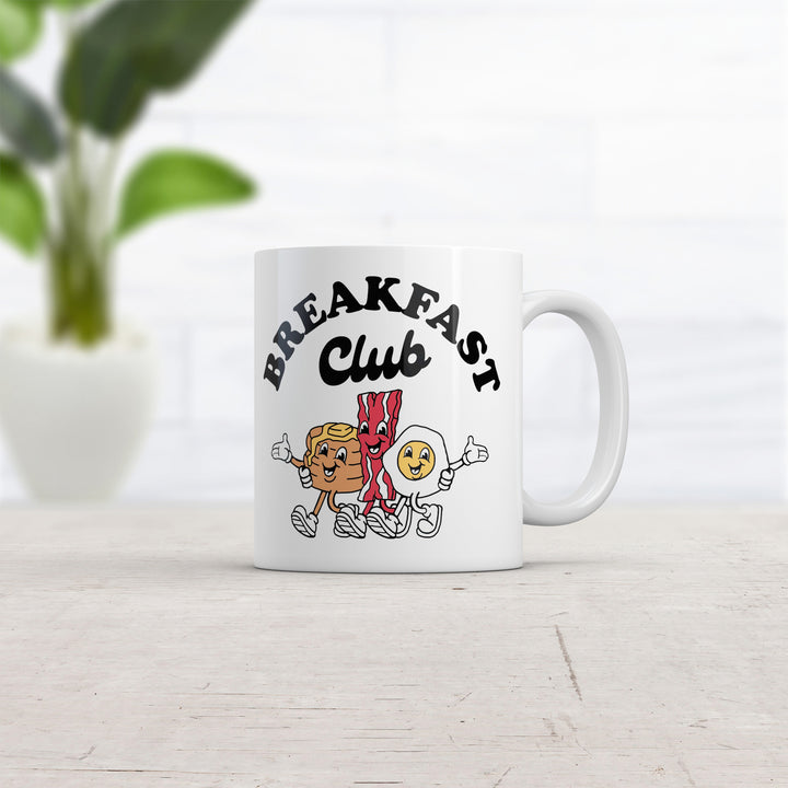 Breakfast Club Mug Funny Eggs Bacon Graphic Novelty Coffee Cup-11oz Image 2