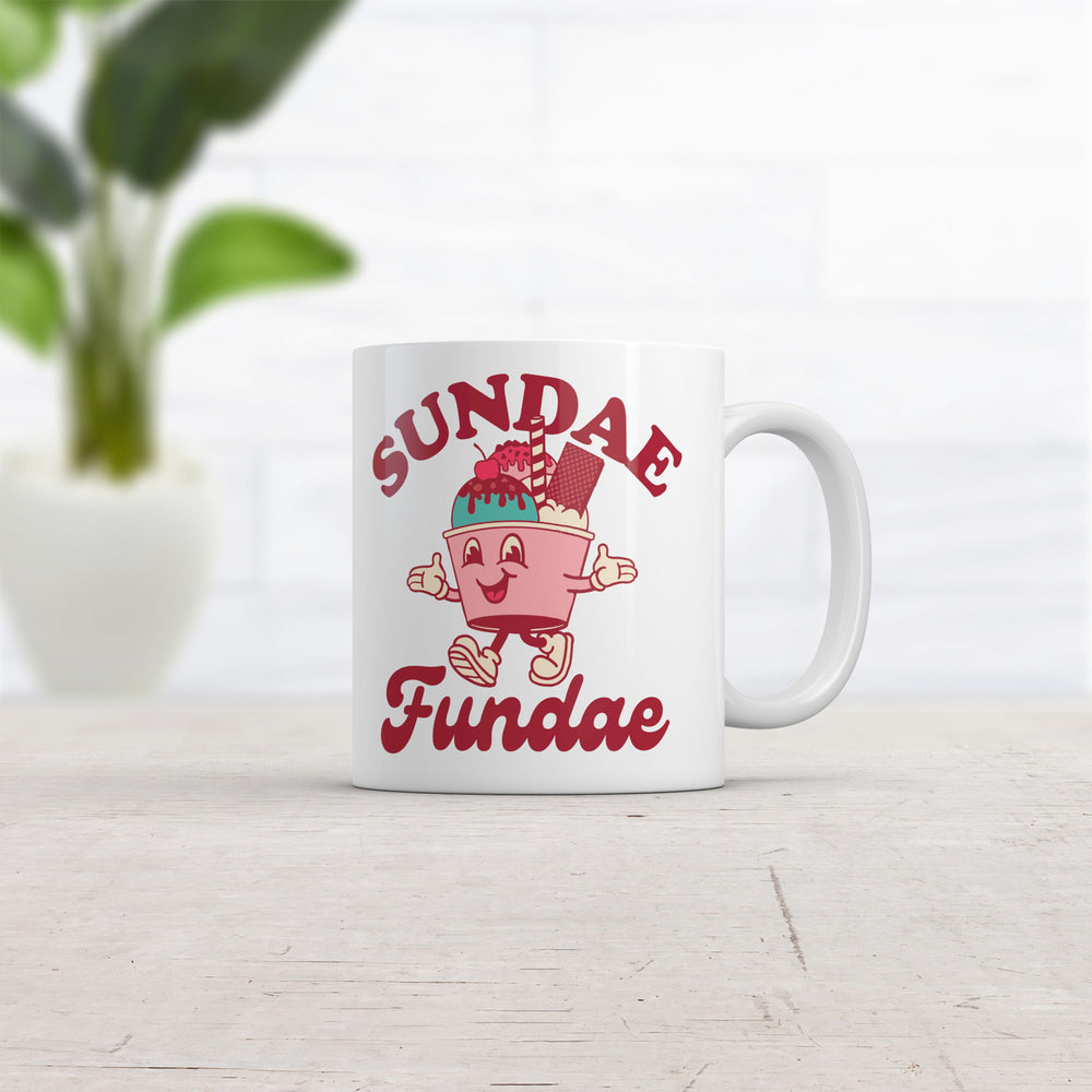 Sundae Fundae Mug Funny Sarcastic Ice Cream Graphic Novelty Coffee Cup-11oz Image 2