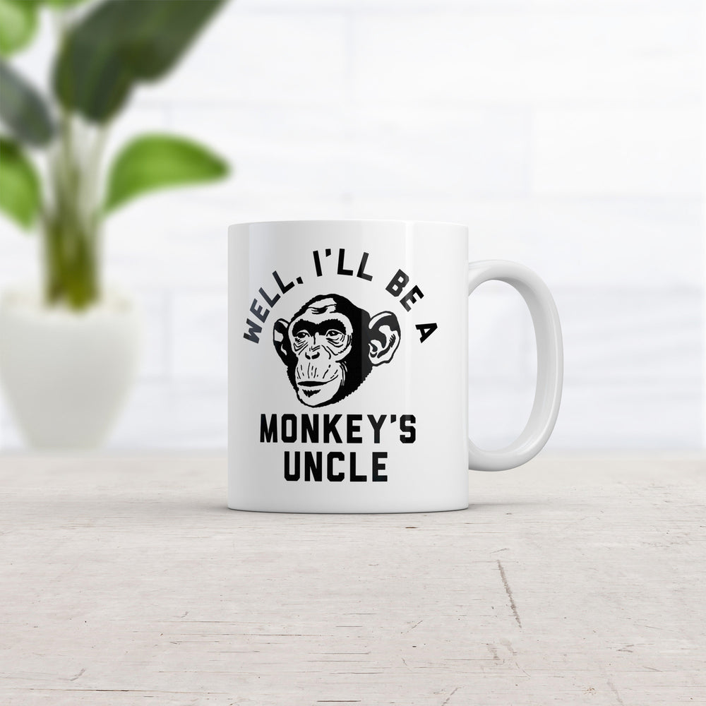 Well Ill Be A Monkeys Uncle Mug Sarcastic Monkey Graphic Coffee Cup-11oz Image 2