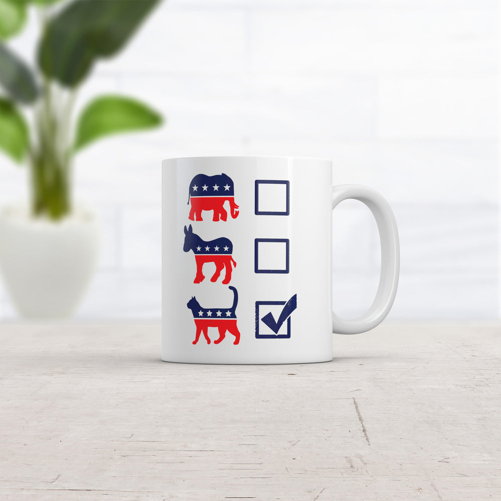 Voting Ballot Cat Mug Sarcastic Political Kitten Graphic Coffee Cup-11oz Image 2