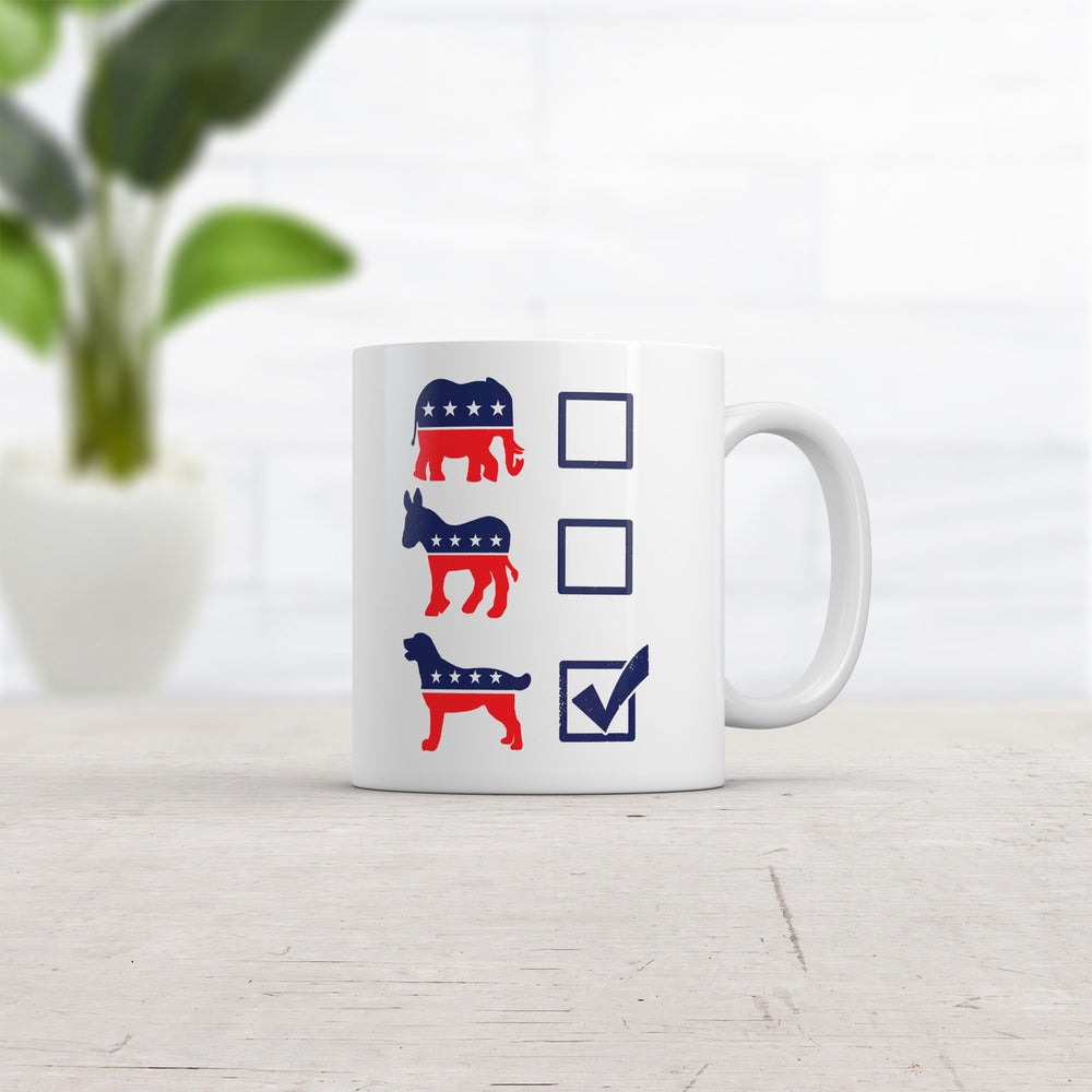 Voting Ballot Dog Mug Sarcastic Political Puppy Graphic Coffee Cup-11oz Image 2