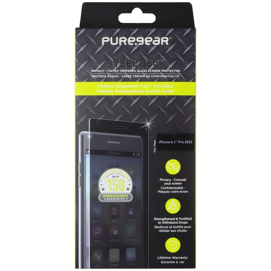 PureGear Steel 360 Screen Protector for Apple iPhone 14 Pro/14/13 Pro/13 Image 1