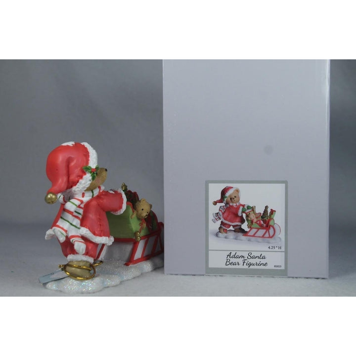 Cherished Teddies Adam 2024 Annual Santa Bear With Sleigh - 137977  In Box Image 4