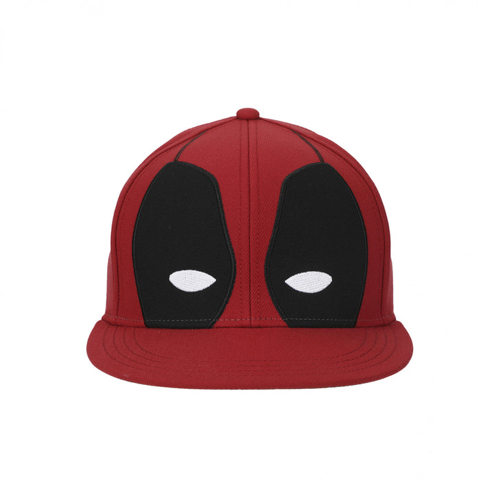 Deadpools Mask Flatbill Snapback Hat with Underbill Artwork Image 2