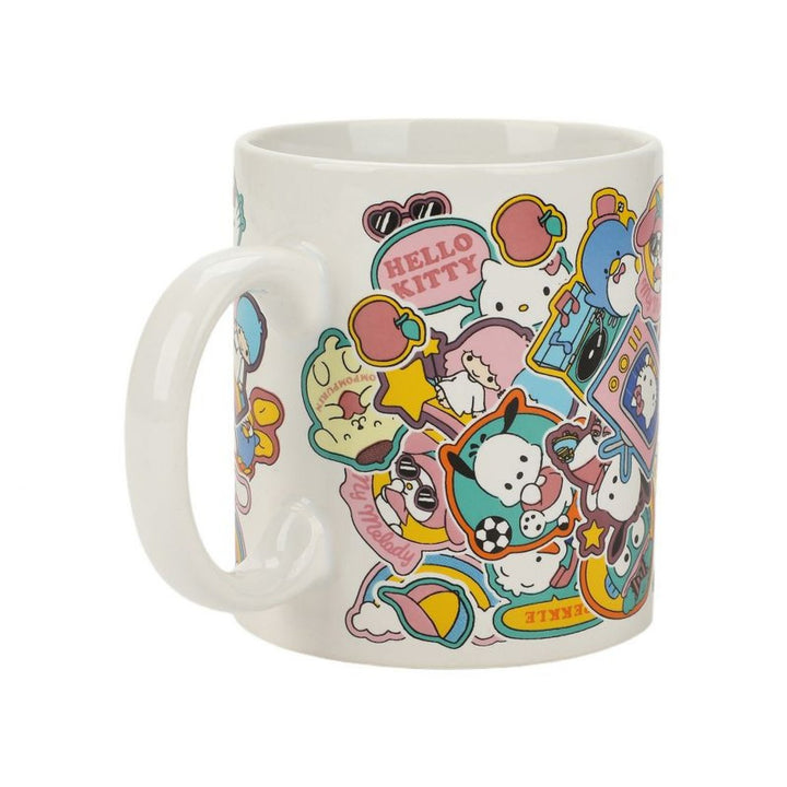 Hello Kitty and Friends Sanrio Sticker Collage 16 oz. Ceramic Mug Image 3