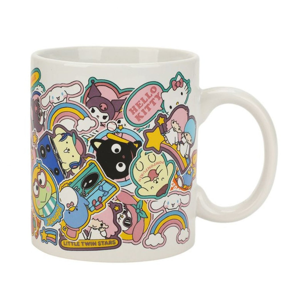 Hello Kitty and Friends Sanrio Sticker Collage 16 oz. Ceramic Mug Image 4