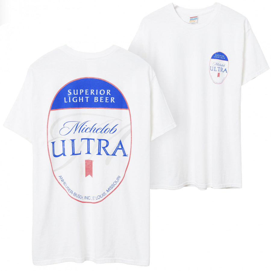 Michelob Ultra Oval Logo T-Shirt by Junk Food Image 1