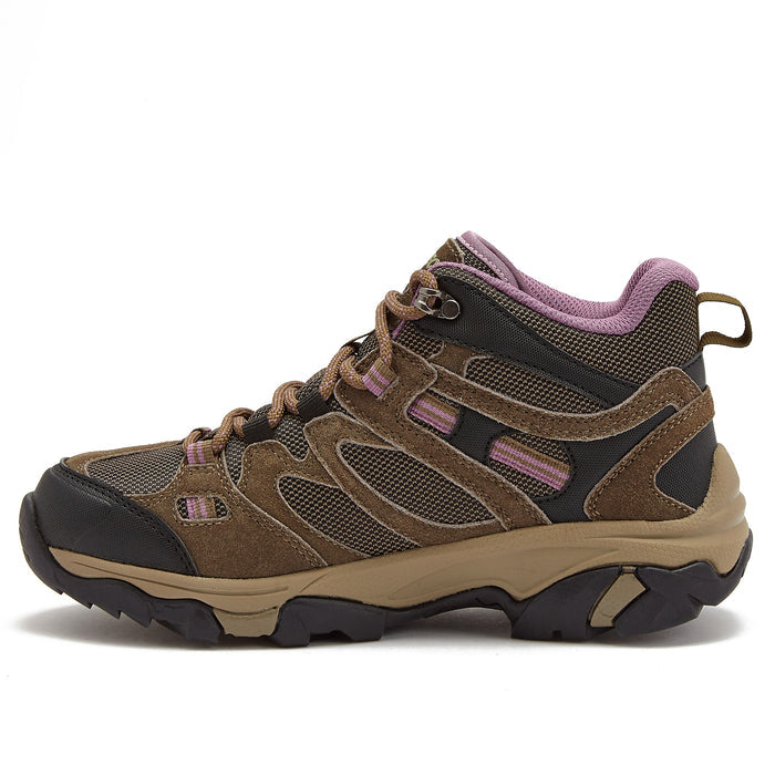 Hi-Tec Womens Apex Lite Mid WP Smokey Brown Grape Hiking Boots T8089TJT 9M Image 2