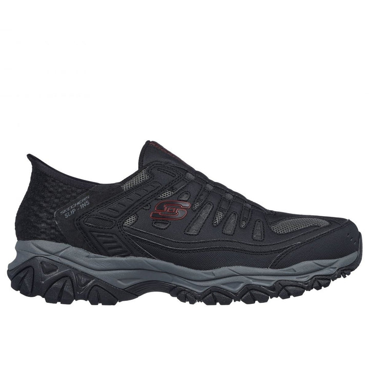 Skechers Mens Slip-Ins: After Burn M Fit - Ridgeburn Black/Charcoal - 237563-BKCC BLACK/CHARCOAL Image 4