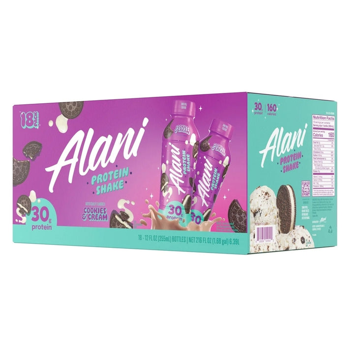 Alani 30g Protein ShakesCookies and Cream12 Fluid Ounce (Pack of 18) Image 2