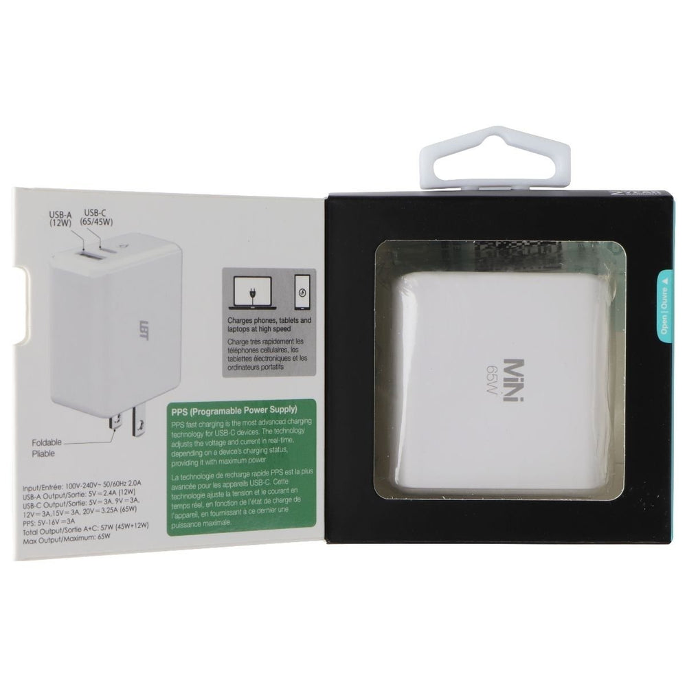 LBT (65W) Dual-Port GaN PD Wall Charger Mini - White Image 2