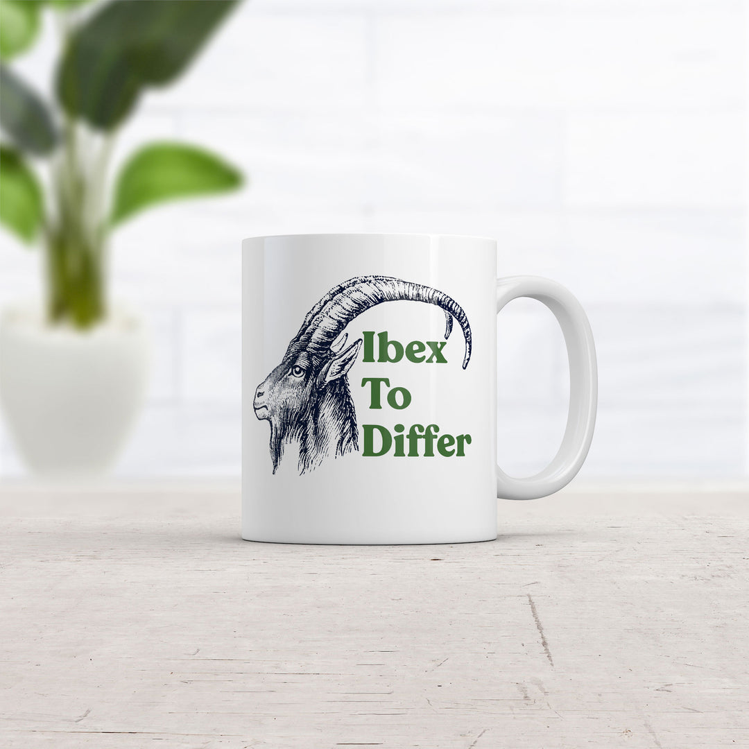 Ibex To Differ Mug Funny Sarcastic Animal Graphic Novelty Coffee Cup-11oz Image 2