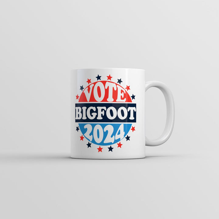 Vote Bigfoot 2024 Mug Funny Sarcastic Election Graphic Novelty Coffee Cup-11oz Image 1