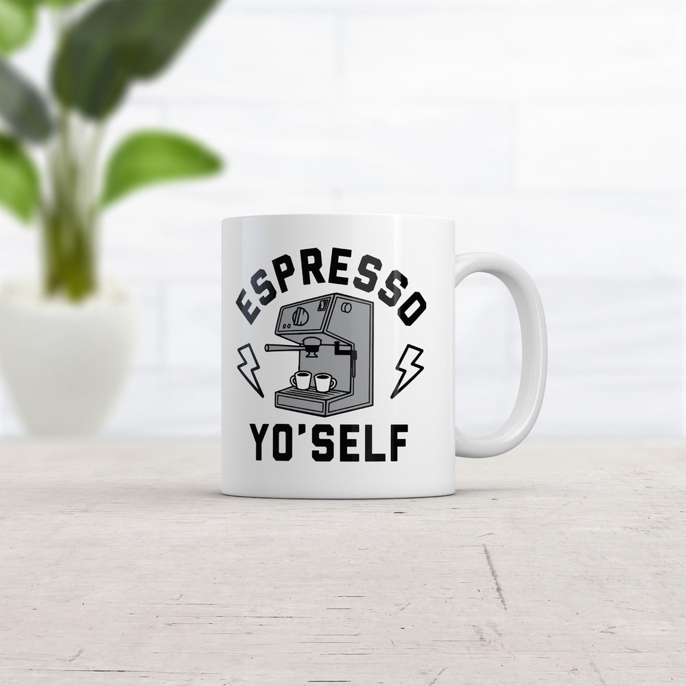 Espresso Yo Self Mug Funny Sarcastic Caffeine Lovers Graphic Coffee Cup-11oz Image 2