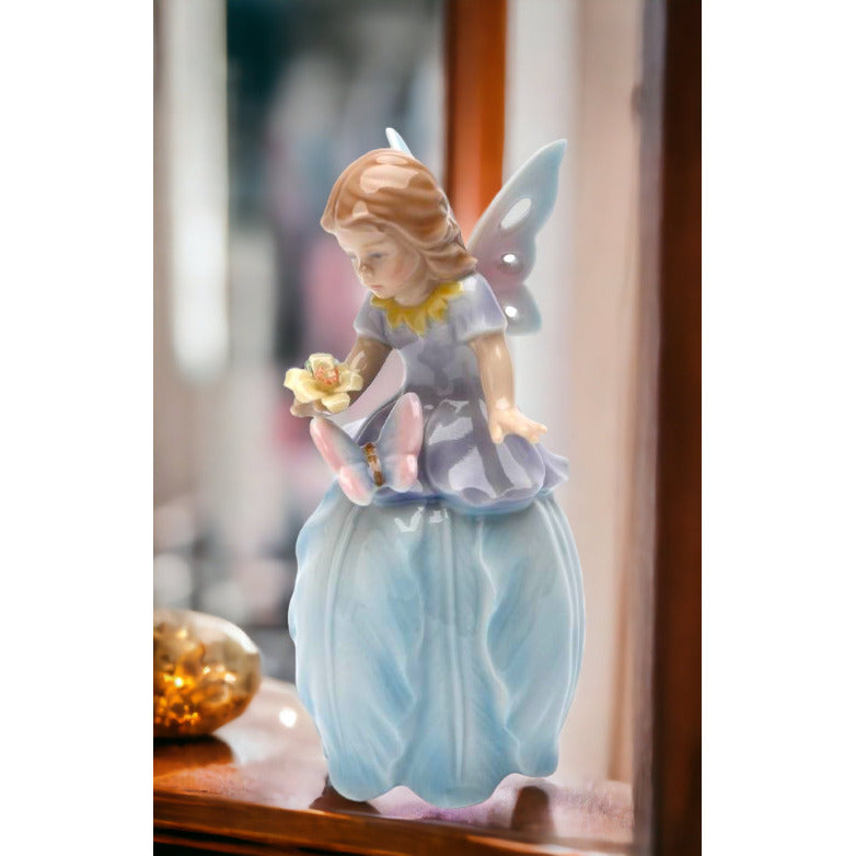 Ceramic Fairy Bell Tulip Flower  2.5x4.5 inches Image 1