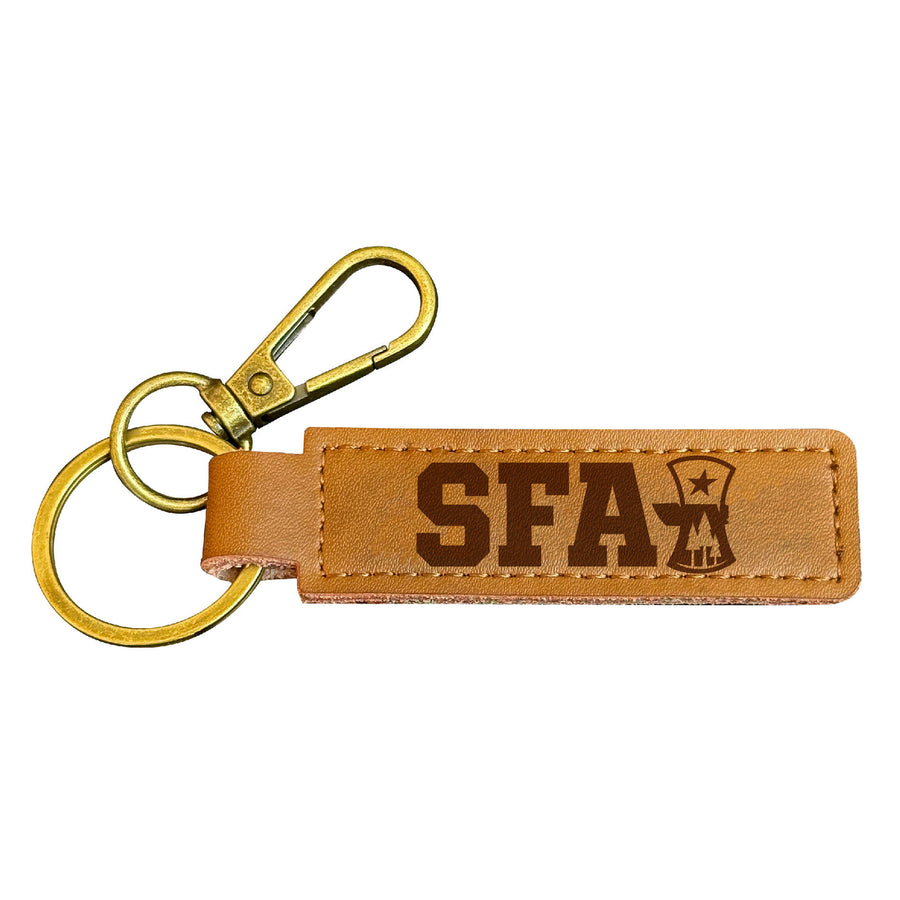 Stephen F. Austin State University Leather Keychain 3.25" Long Officially Licensed Collegiate Product Image 1