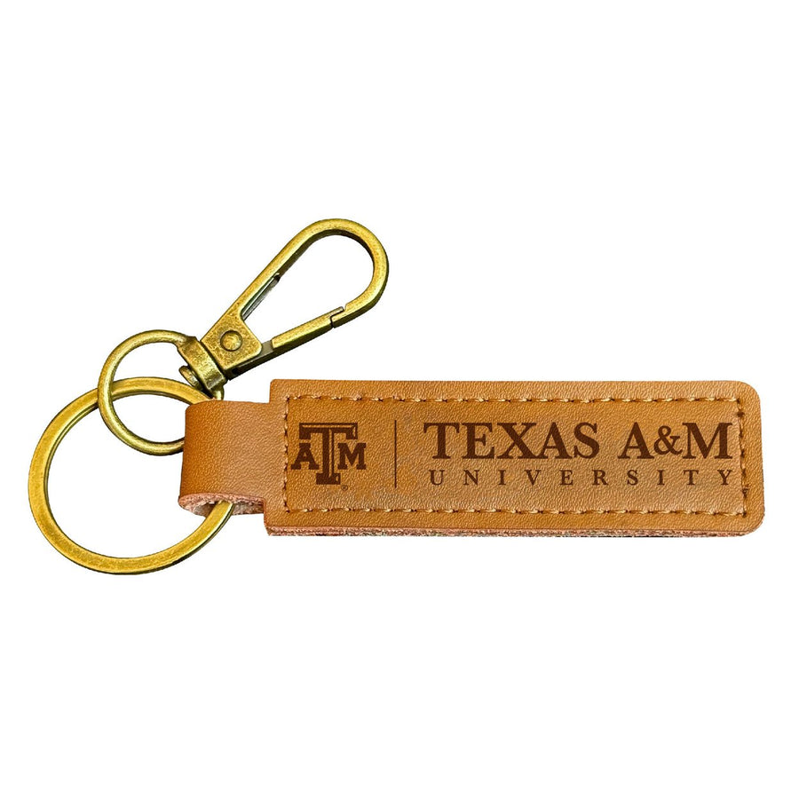 Texas AandM Aggies Leather Keychain 3.25" Long Officially Licensed Collegiate Product Image 1