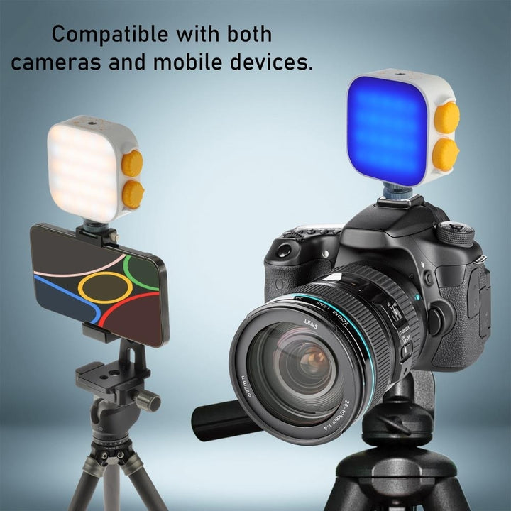 Genaray RGB Mini LED Video Light 2500-9900K Rechargeable Compact Photography Light Image 8