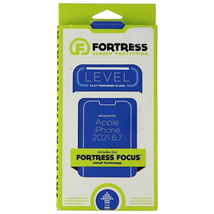 Fortress Level Focus Tempered Glass Screen Protector for Apple iPhone 13 Pro Max Image 1